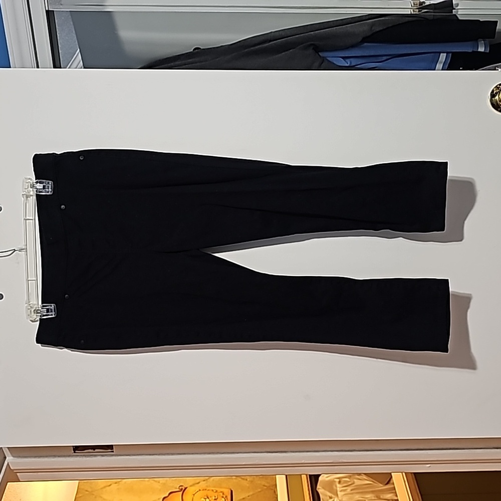 New Directions Black Cropped Pants Pull on Sz 10 R